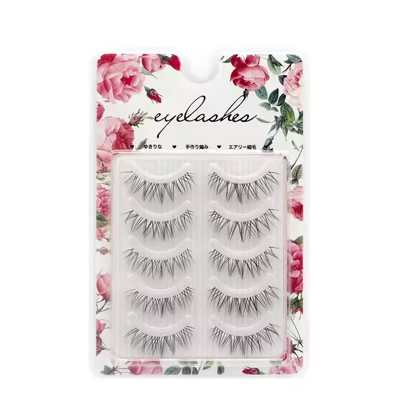 

Pairs 100% Handmade Makeup Lashes False Eyelashes Natural Crisscross Messy Thick Soft Fake Eyelash Extension Makeup Tools New