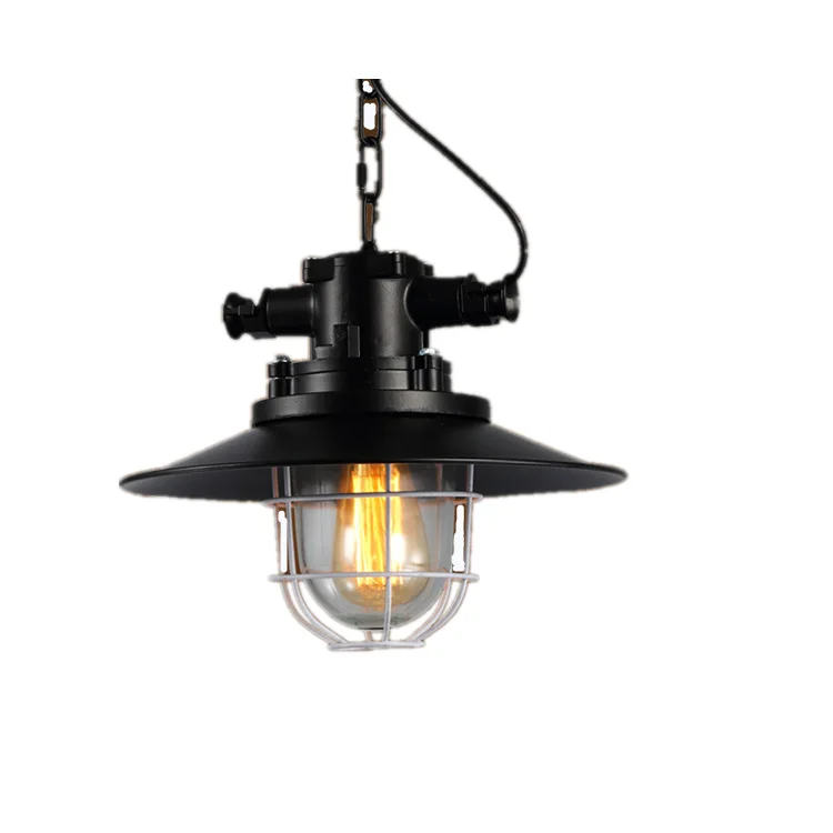 

Vintage Nostalgia Pendant Creative Bar Restaurant Warehouse Bar Single Head Bird Cage Iron Industrial Style Pendant Lamp