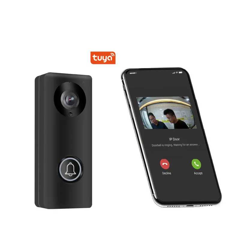 

1080p 2MP Tuya APP Smart WiFi ring video doorbell wireless video door phone waterproof PIR motion detection Direct Mobile phone