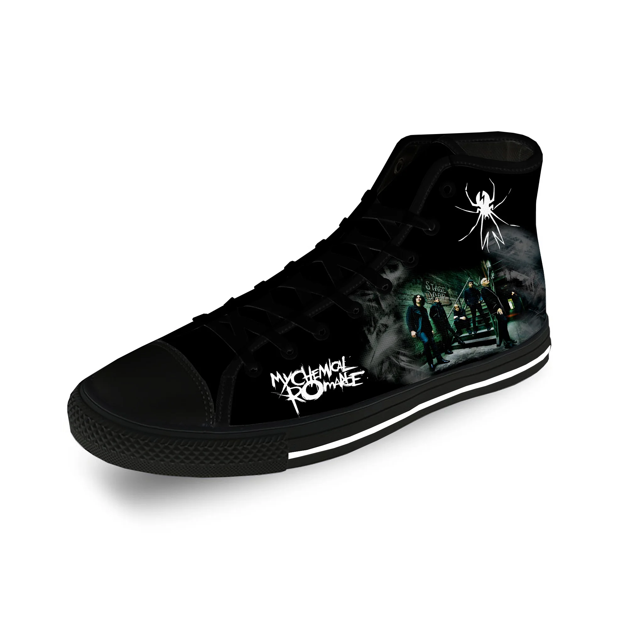

Повседневные тканевые высокие кроссовки My Chemical Romance MCR рок-группы с 3D принтом, модная холщовая обувь для мужчин и женщин, дышащие кроссовки для подростков