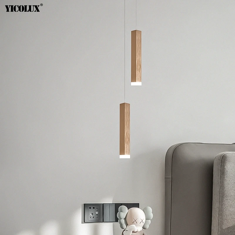 Простой современный светодиодный подвесной светильник в скандинавском стиле