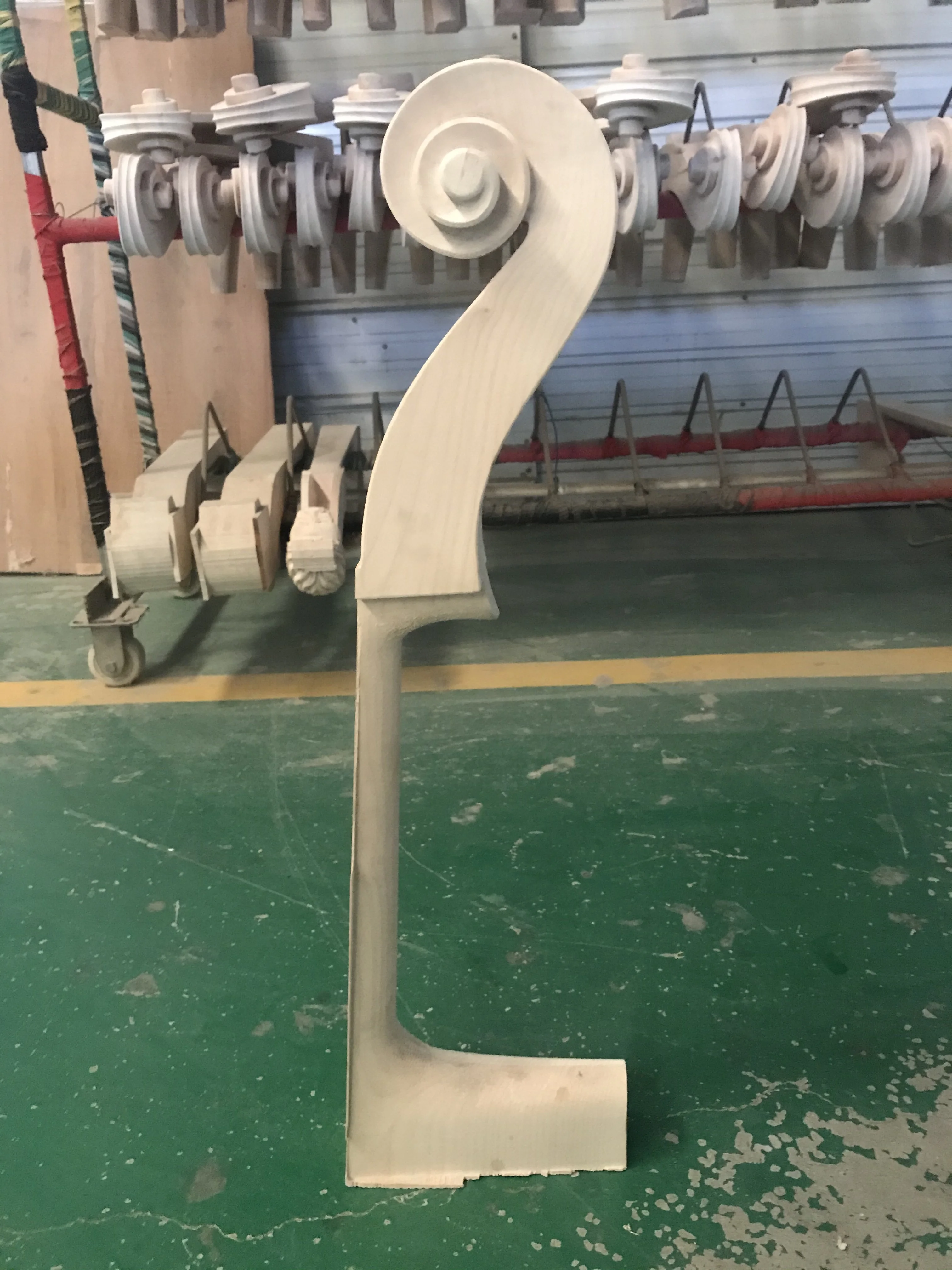 High Quality New Undyed 3/4 Upright Double Bass Neck Maple White Contra Bass Neck 1/4 1/2 Nonporous 1/8-4/4 Contrabass Neck enlarge