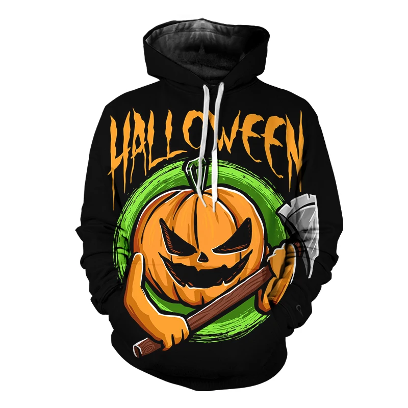 

Новинка 2022, толстовки для Хэллоуина с 3D изображением тыквы вечерние мужчин, забавная одежда для косплея с длинным рукавом, свитшот для мальчиков и девочек в стиле Харадзюку