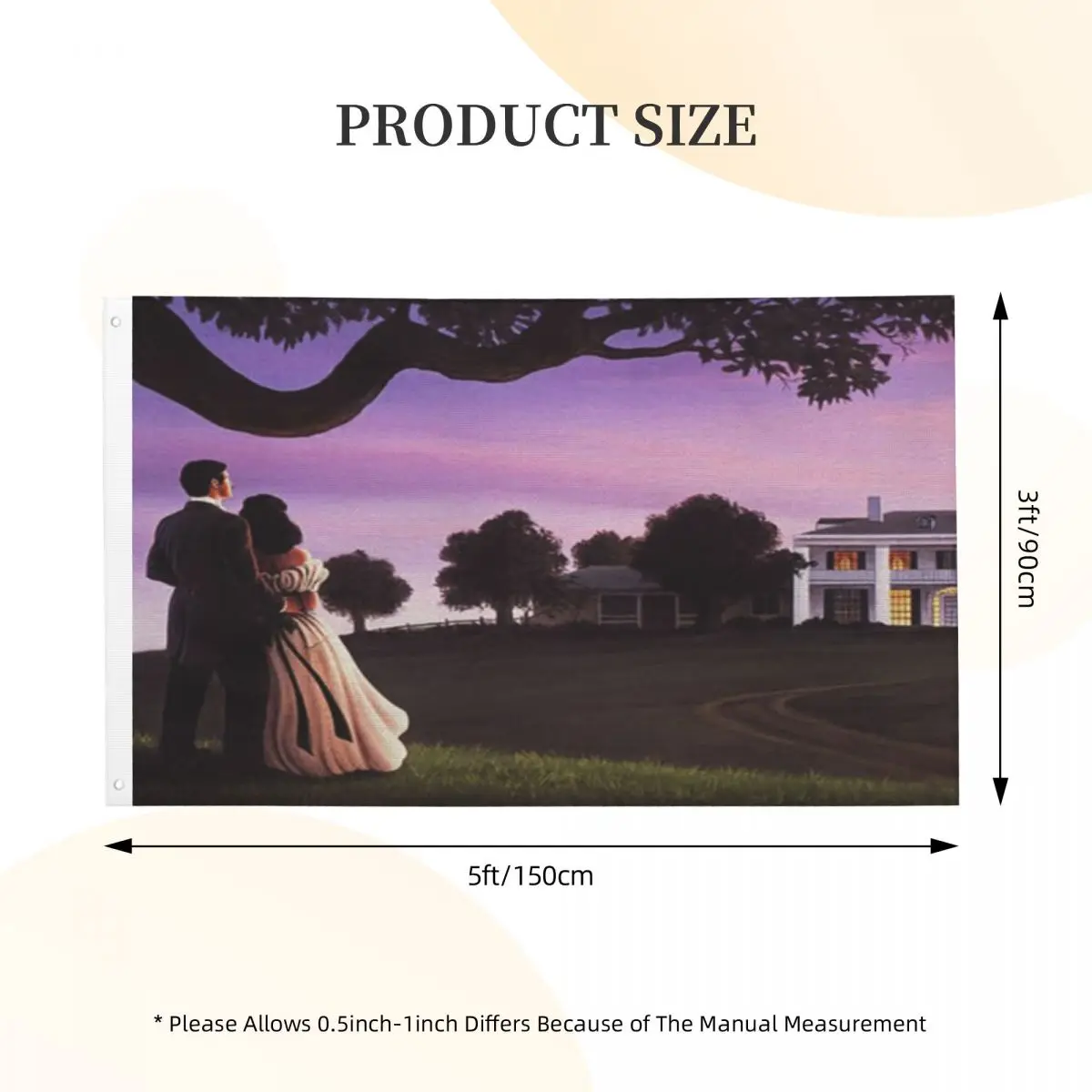 

Gone With The Wind Jerry Lofaro Duplex Print One Flag For Decoration