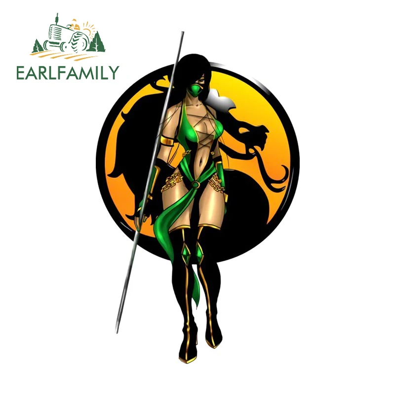 

EARLFAMILY 13 см для Mortal Kombat Jade Kitana аркадная игра Автомобильная наклейка забавная Сексуальная аниме Наклейка Виниловые водонепроницаемые аксессуары графика