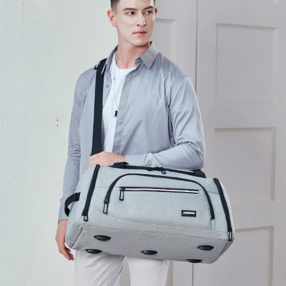 Men Gym Bag Large Capacity Training Fitness Workout Sports Bag Backpack Dry Wet Yoga Bags Business Travel Bag With Shoes Pouch