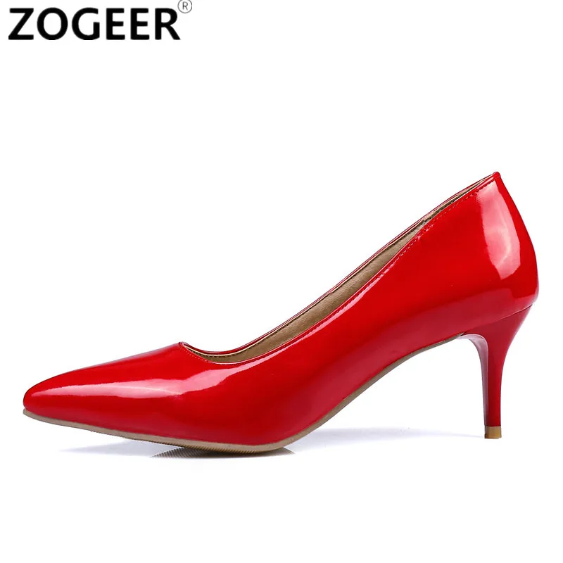 

Fashion High Heels Women Pumps Shoes Dress Pumps Classic white red nude pink Heels Ladies Wedding office shoes Big Size