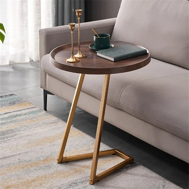 

Прикроватный столик, журнальные столики, круглые чайные столики в скандинавском стиле, простой современный прикроватный столик для гостиной, домашняя мебель, прикроватные столики