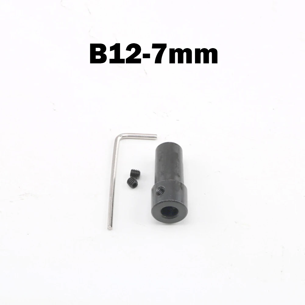 

4pc B12 Motor Shaft Coupling Coupler Connector Sleeve Adapter Drill Chuck Connecting Rod Set 5/6/7/8/10/12mm For Milling Machine