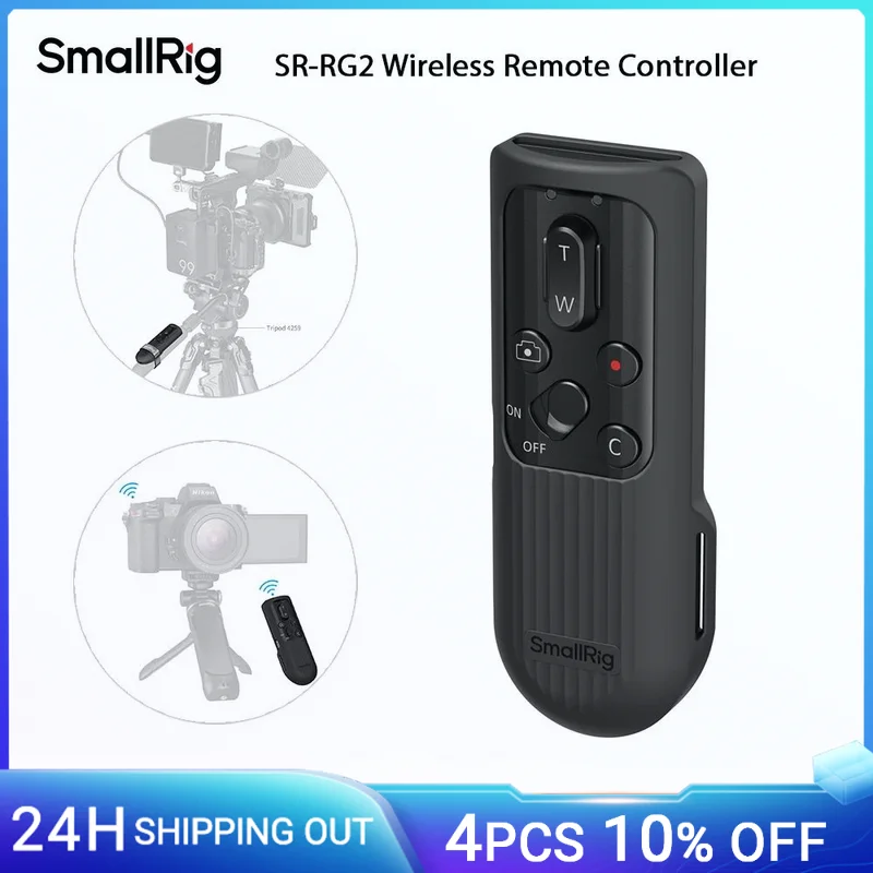 Фото Беспроводной пульт дистанционного управления SmallRig SR-RG2 для Sony A7IV/A6700/ZV-E10/A6400 для Canon EOS R5/R6/R6 Mark II для Nikon Z50II-5207 №1