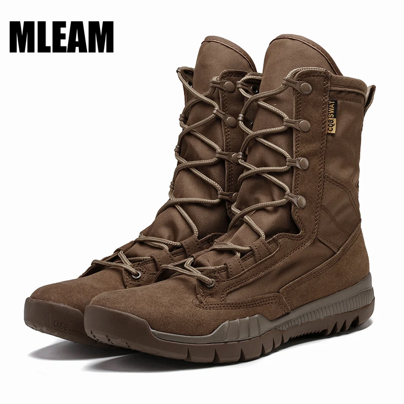 Мужские походные ботинки зимняя Уличная обувь с высоким верхом на шнуровке