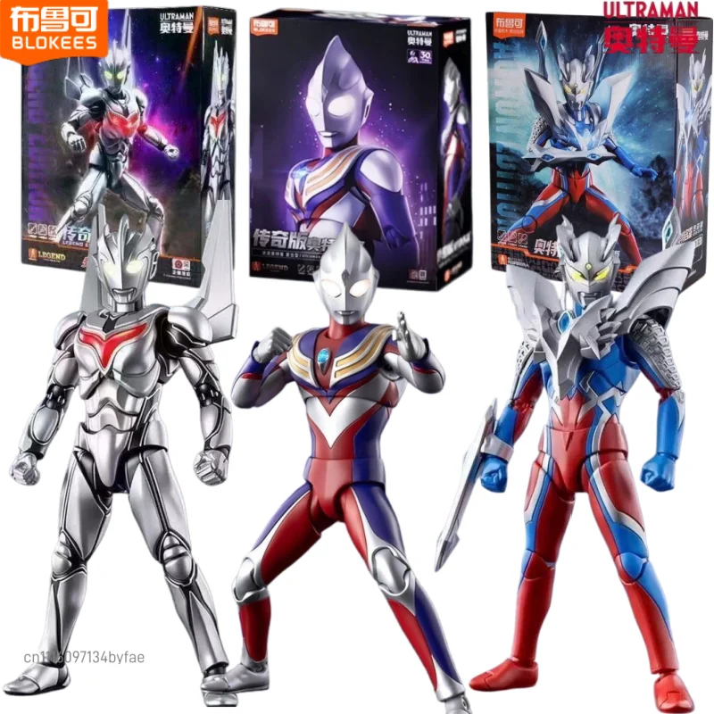 Фото Конструктор BLOKEES Ultraman Legendary Edition: сборная модель Тига, Ноа, Икс, настольное украшение, коллекционная игрушка, подарок №1