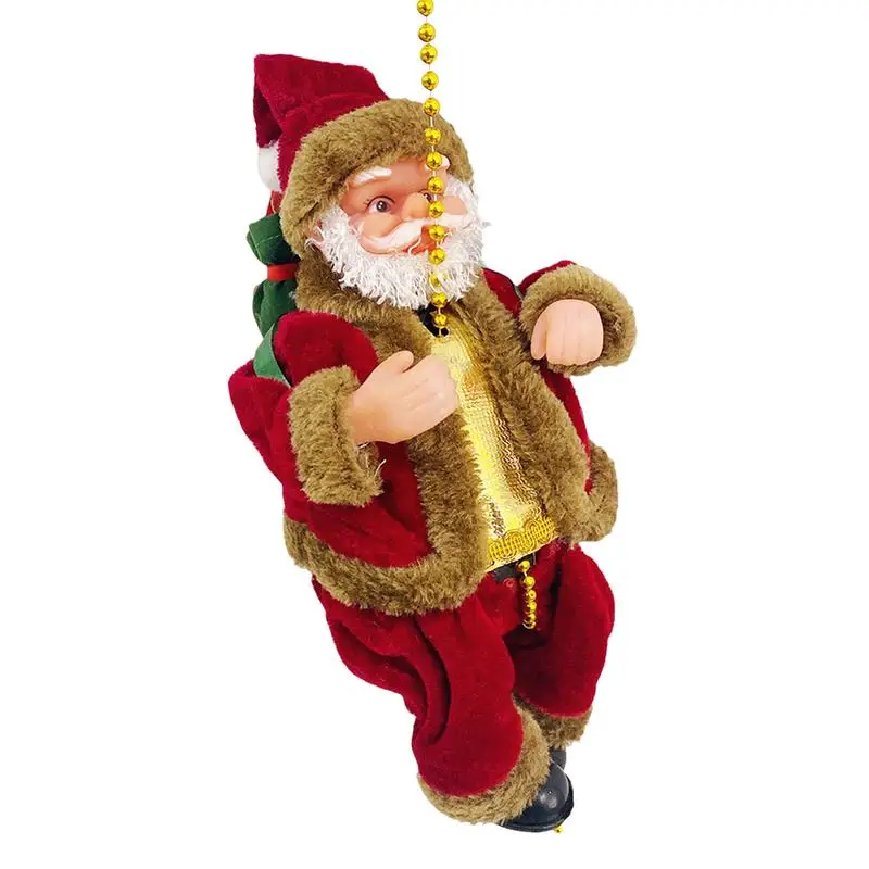 

Santa Claus Climbing Decor Mini Pendant Climbing Santa Doll With Rope Christmas Tree Ornaments Kids Gift christmas Decoration