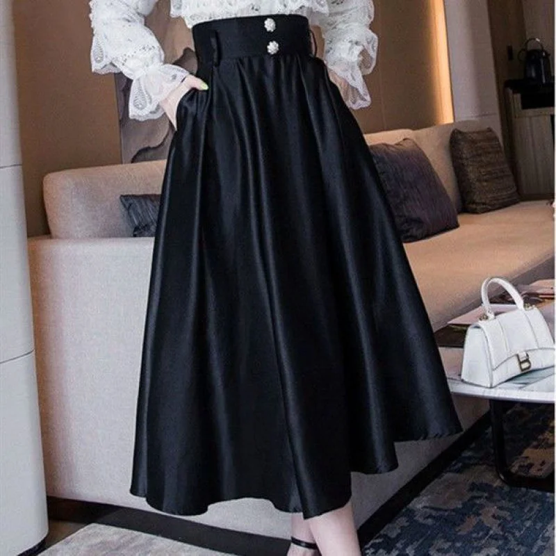 High Waist Slim Umbrella Skirt 2023 spring and summer long skirts for women y2k fashion luxury designer clothing women Skirt
