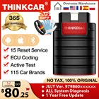 Полный набор программного обеспечения THINKCAR V1.23.004 Thinkdiag, 1 год бесплатного OBD2 диагностического инструмента, 16 услуг сброса, кодирование эбу PK Elm327