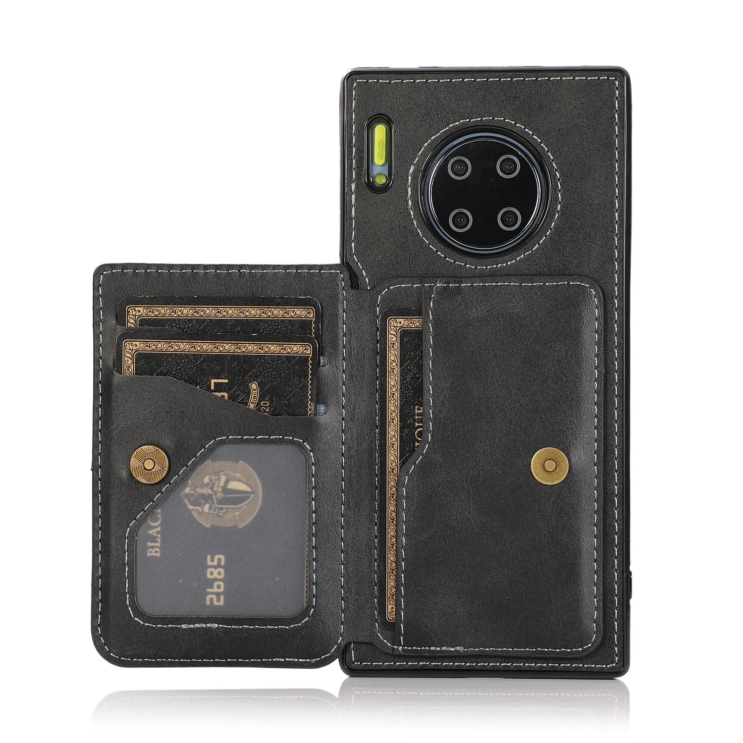 

Leather Flip Case for Huawei P30 lite P30 pro P40 lite P40 Luxury Wallet Cards Stand Phone Bags Cover