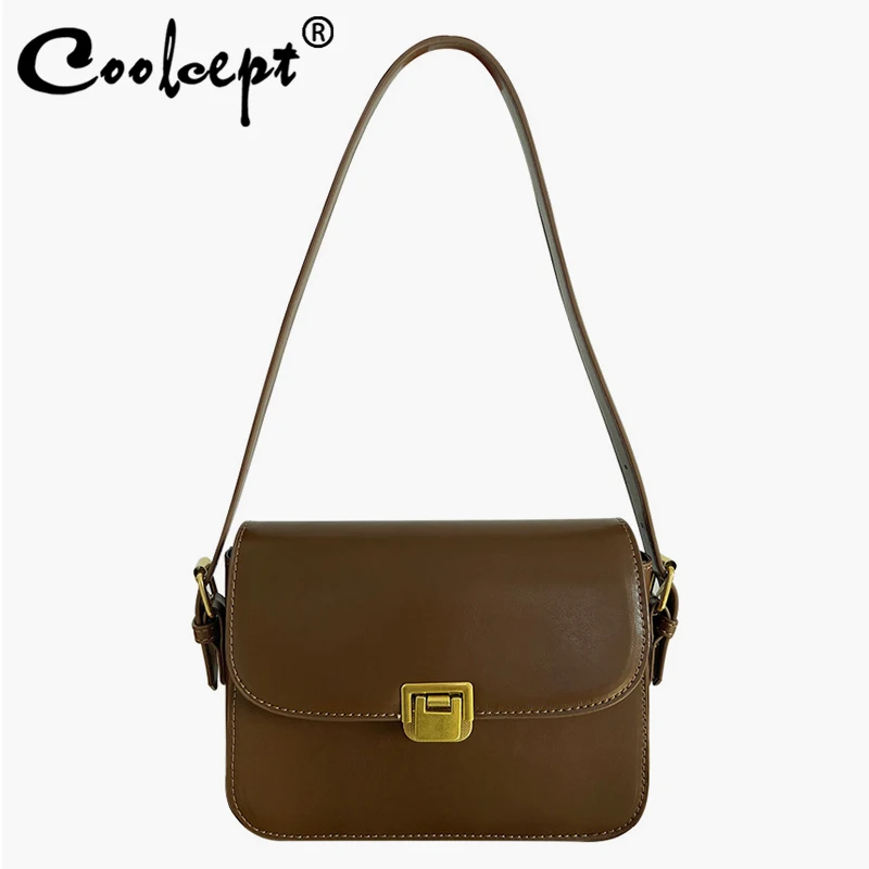 

Coolcept 2023 New Arrival Women Armpit Bag Pu Leather Winter Women'S Shoulder Bag Fashion Luxury Cover Ladies Daily Bags
