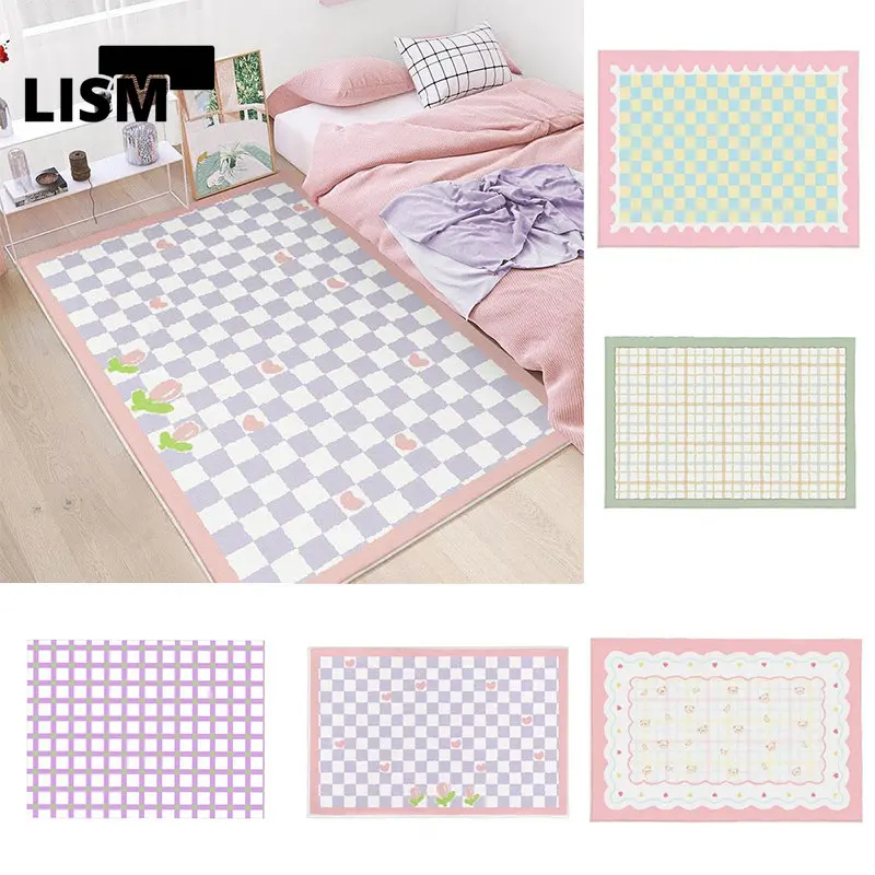 

Floral Carpet For Living Room Decoration Ins Style Home Area Rug Large Thick Lounge Rugs Kitchen Mat Bedroom Bedside Carpets
