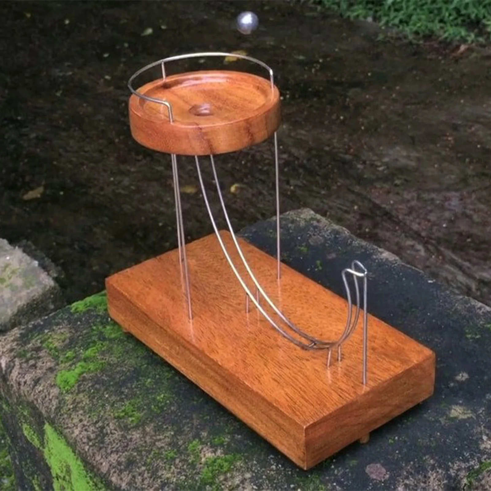 

Kinetic Art Easter Perpetual Marble Machine Kinetic Art Motion Inertial Metal Automatic Infinite Jumping Table Toy Home Decor