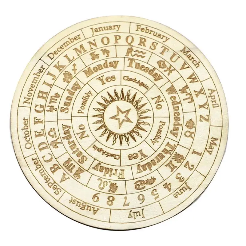 

Pendulum Board Divination Wiccan Ouija Alphabet Witch Supplies Wooden Beginner Supplyconstellations Accessory Twelve Answer