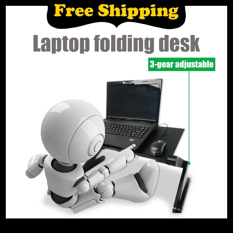 

READY STOCKLaptop desk portable foldable computer desk adjustable foldable laptop laptop computer folding desk stand
