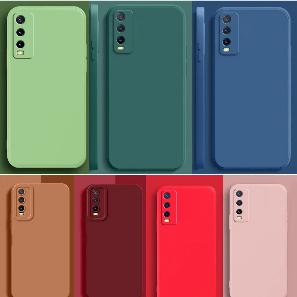 Однотонный Ультратонкий матовый чехол для телефона Vivo Y20 Y20S Y20i Y12A Y11S Y12S 2021 Y20s G