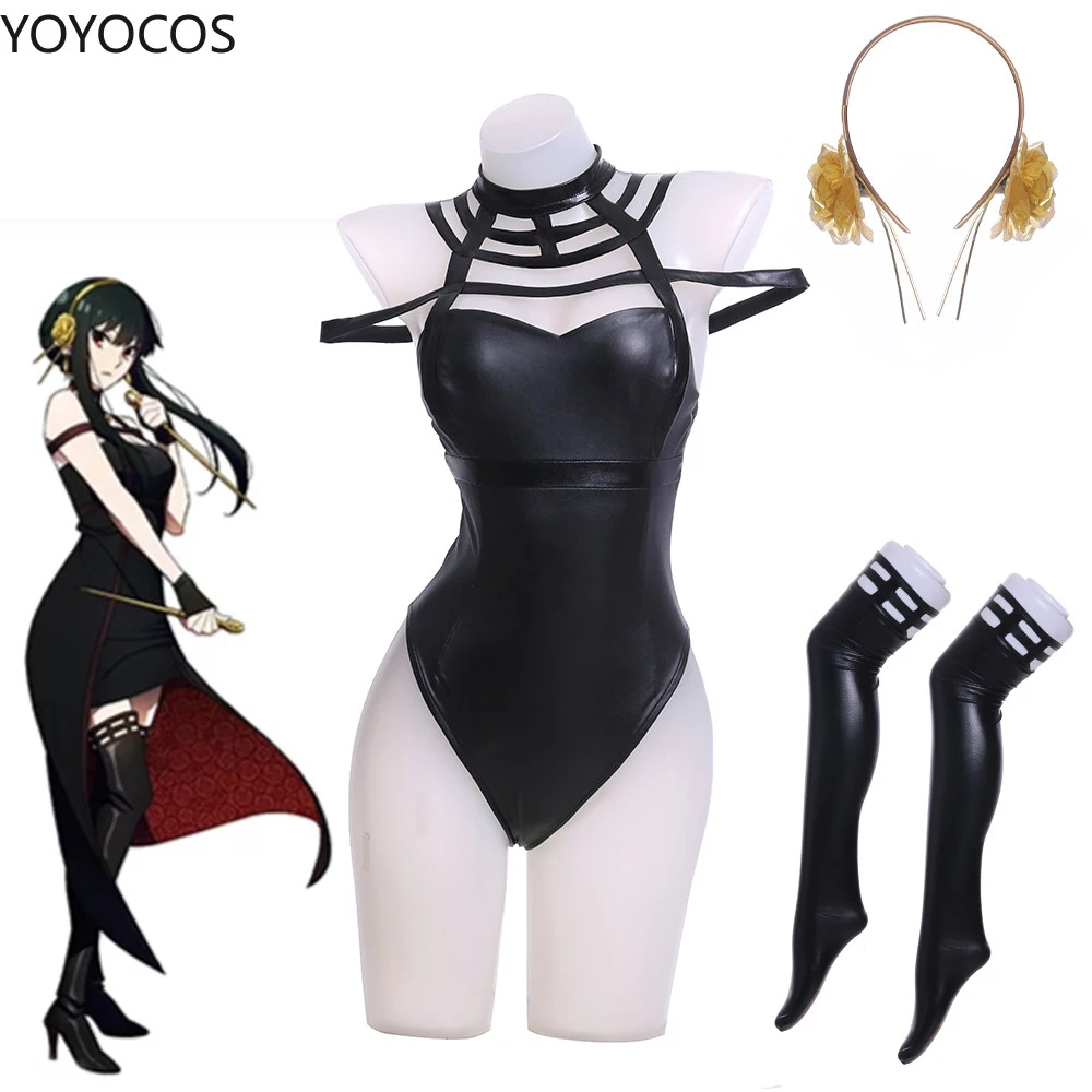 YOYOCOS Yor Forger Bunny Cosplay Costumes SPY×FAMILY Cosplay Black Bunny Girls Gift Halloween Sexy Uniform Costume Anime Clothes