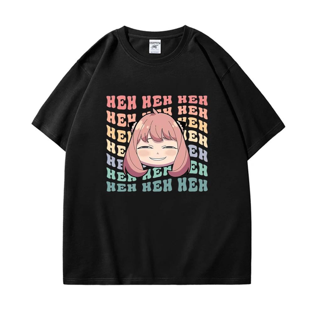 

Футболка с принтом манги, из натурального хлопка, с коротким рукавом