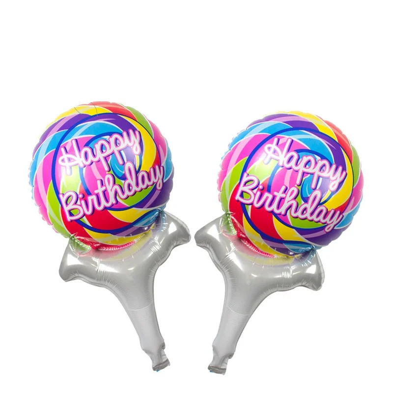 

New Lollipop Aluminum Film Balloon Baby Birthday Party Decoration Candy Aluminum Foil Balloons Happy Birthday Anniversary Party