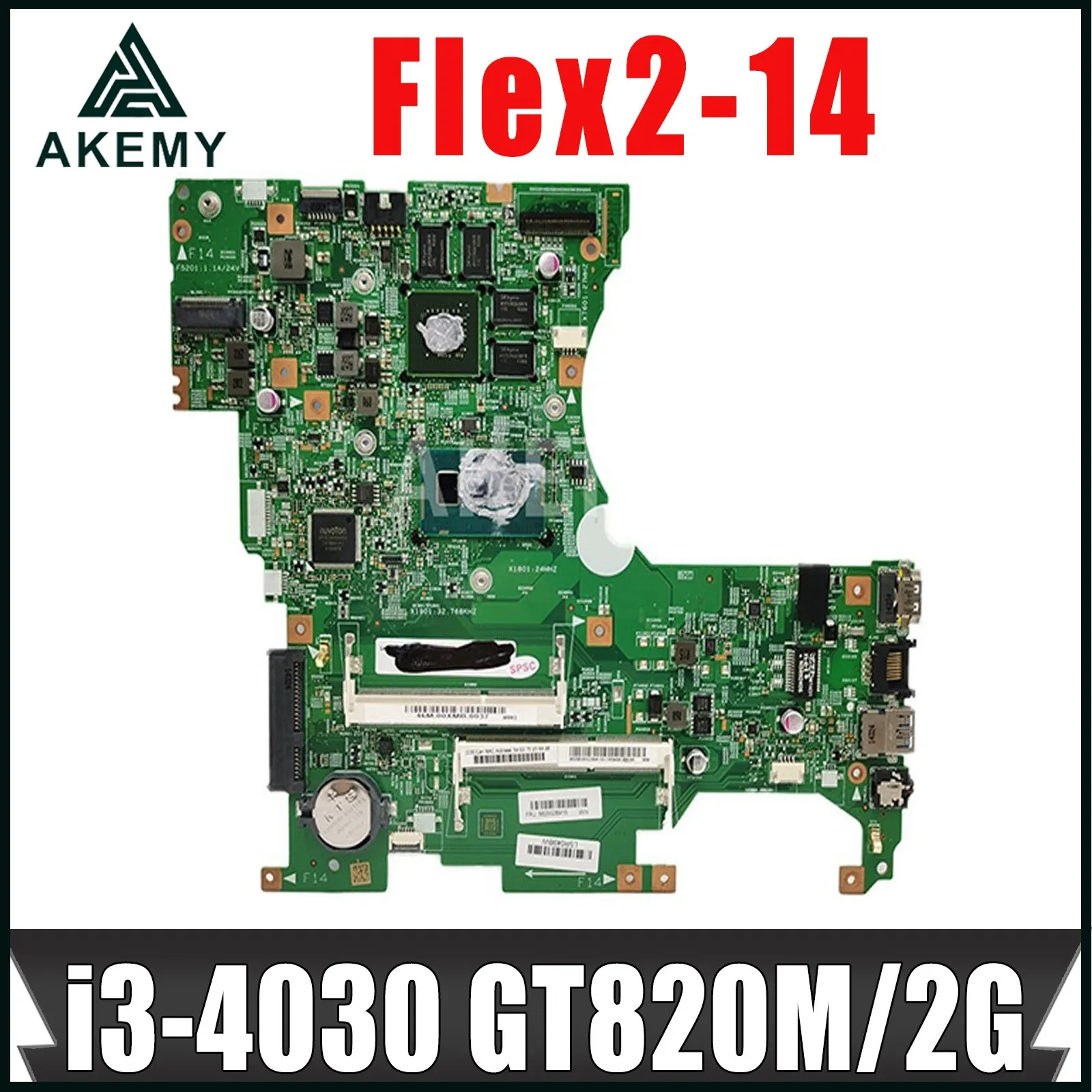 

LF14M 448.00x01.0011 For Lenovo Flex2-14 Flex 2 14 Laptop pc Motherboard with i3-4030 GT820M/2G 5B20G36415