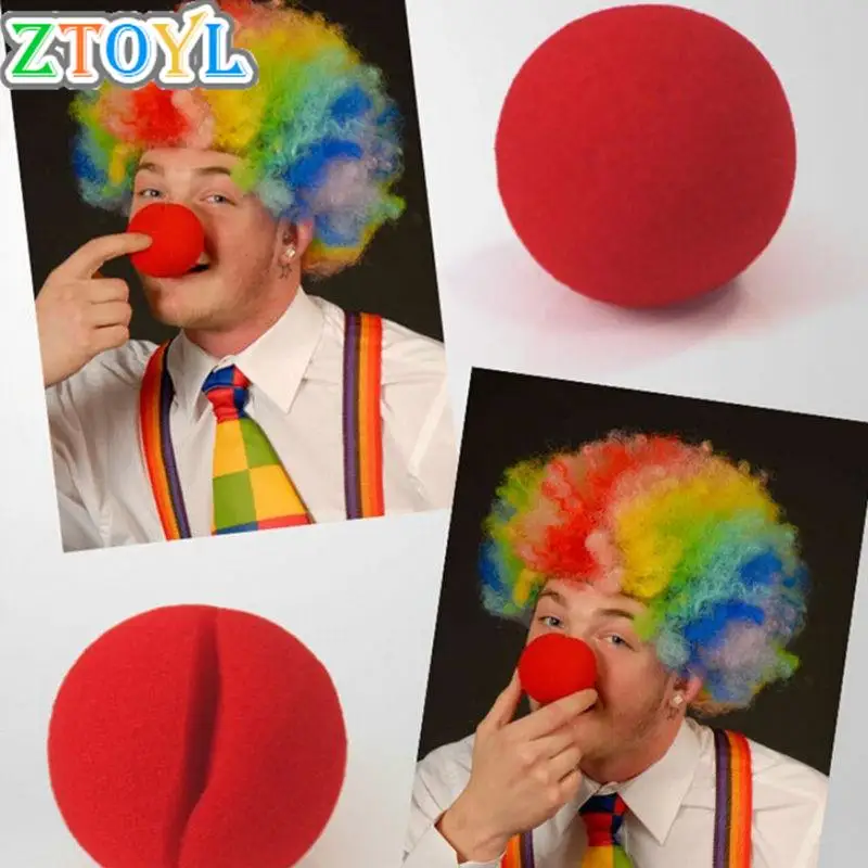 

1 PCS Party Sponge Ball Red Clown Magic Nose for Halloween Christmas Party Masquerade Practical Jokes Gag Toys