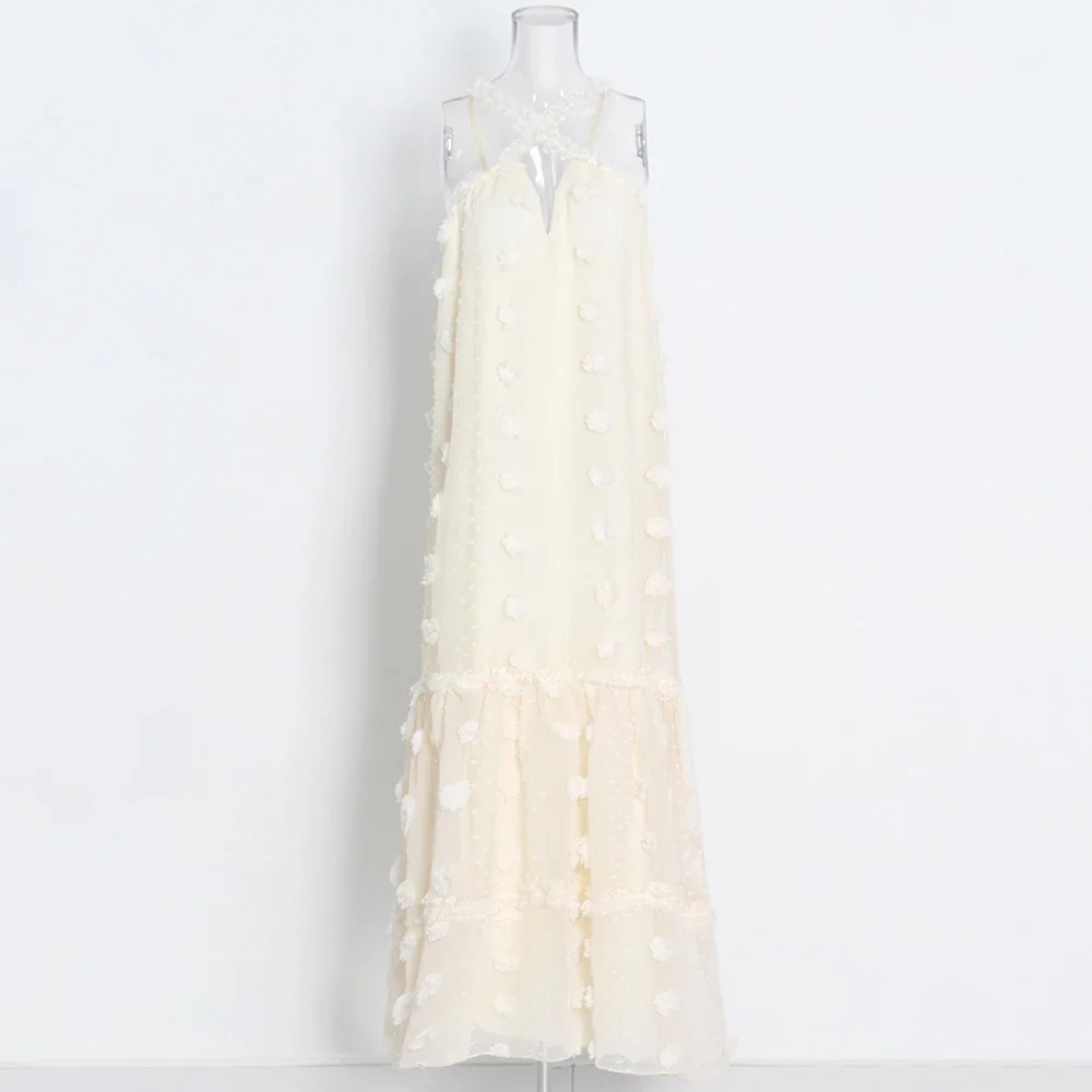 TWOTWINSTYLE однотонные свободные платья с 3D цветами для женщин лоскутное платье без