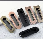 Встраиваемая невидимая дверная ручка, черная раздвижная дверь, ящик шкафа, скрытая Пряжка, темная ручка из нержавеющей стали 304, раздвижная дверная ручка