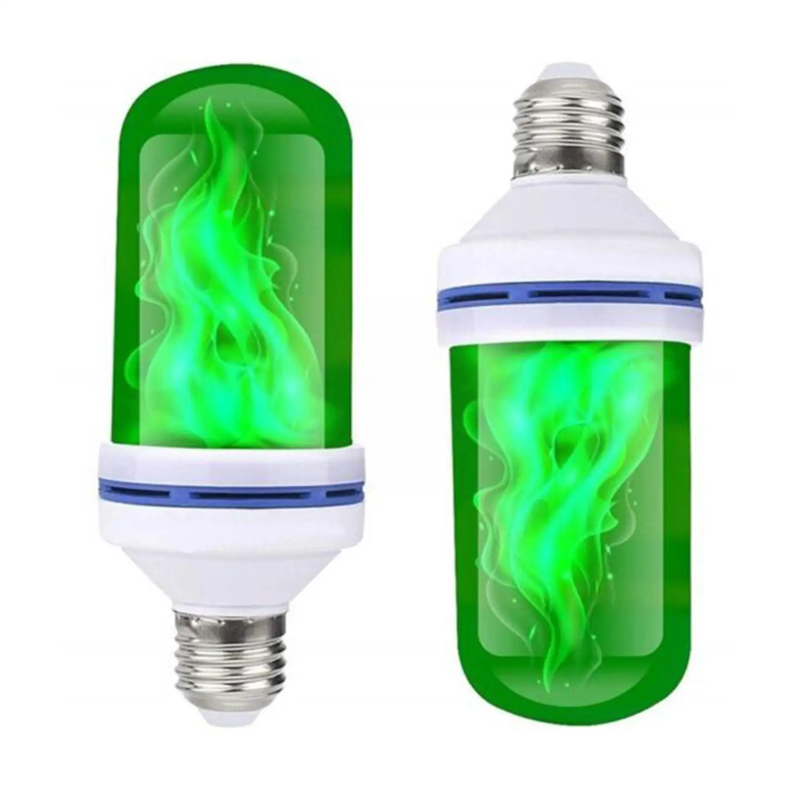 

Новая светодиодная лампочка E27 с эффектом пламенсветильник, огненная зеленая лампочка с эффектом мерцания, лампочка-кукуруза 3 Вт, Пламенны...