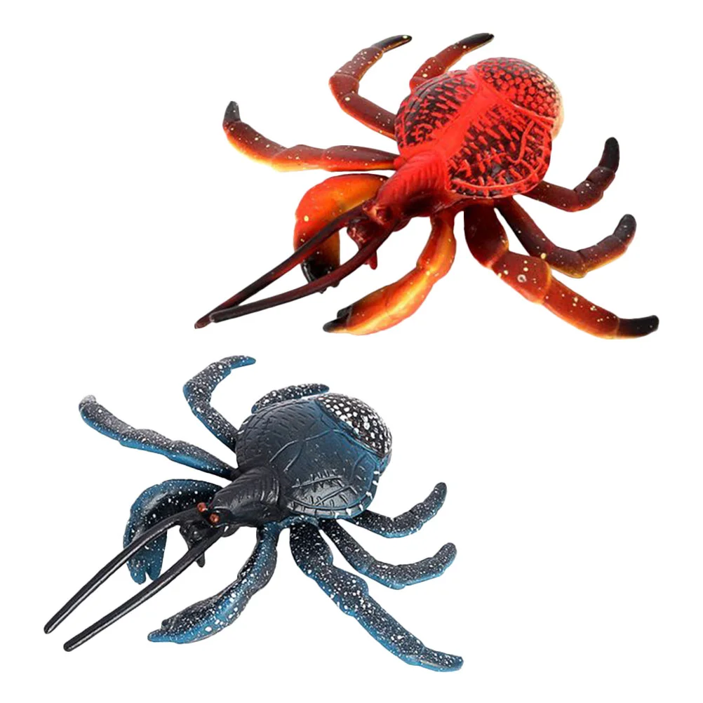 

2pcs Simulated Marine Animal Models Vivid Crab Models Crab-shaped Ornaments