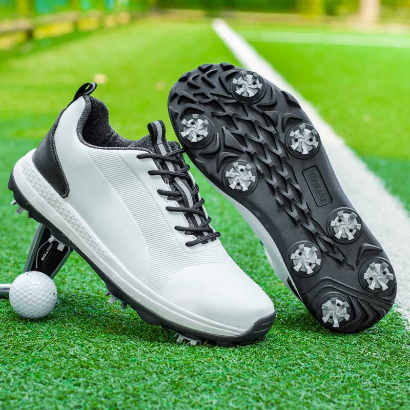 

Professional Spikes Golf Shoes Men Waterproof Golf Sneakers for Men Outdoor Walking Shoes Golfers Anti Slip Athletic Sneakers