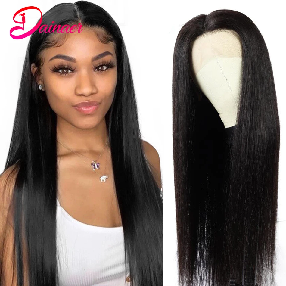 

Brazilian Straight Lace Front Wig For Women Human Hair Wigs 4x4 Lace Closure Wig Straight Women's Wig13x4 Lace Frontal Wig