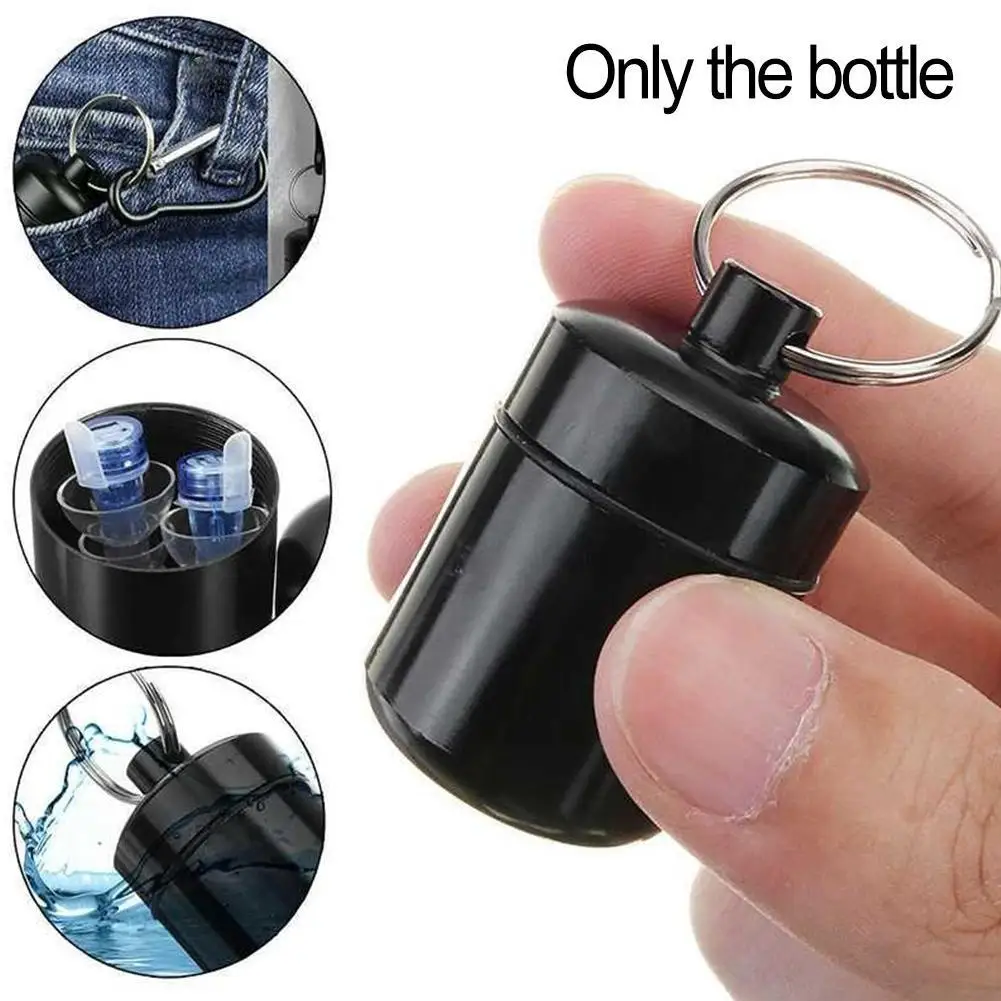 

Mini Waterproof Seal Tank Aluminum Capsule Container Drug Organizer Pocket Pill Cases Outdoor Emergency Medicine Storage Bottles