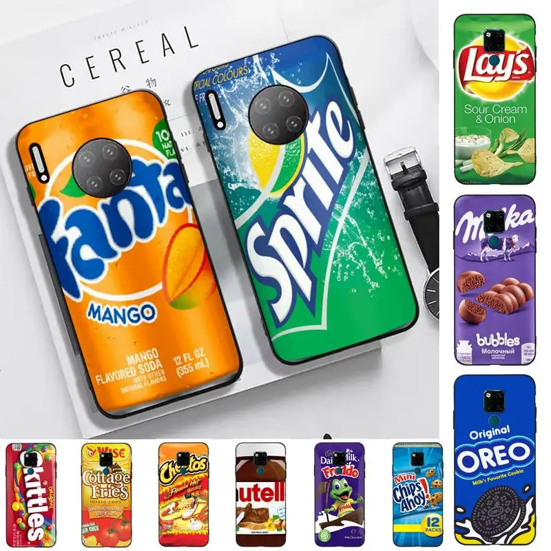 

Chocolate Biscuit Milk Drink Phone Case for Huawei Mate 20 10 9 40 30 lite pro X Nova 2 3i 7se cover