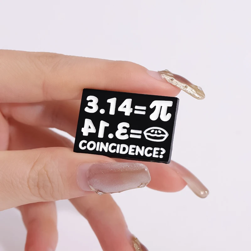 Математические эмалевые булавки II = 3 14 коническая брошь значки на лацкан
