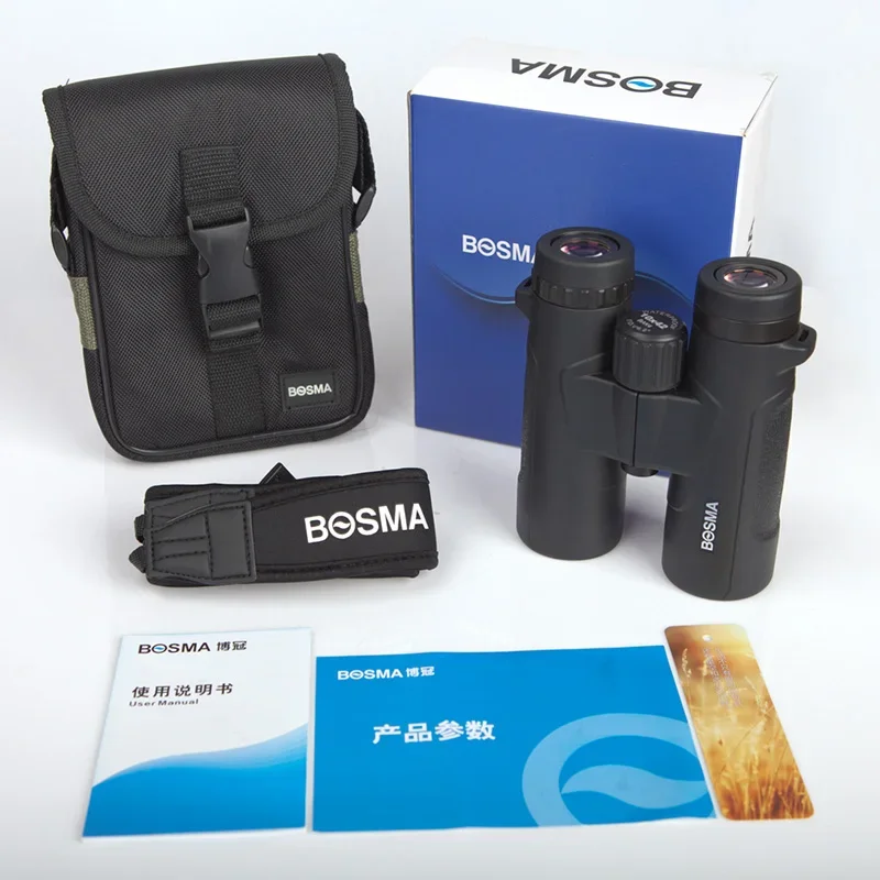 Бинокль BOSMA Lejian 8/10x42 фазовый фонарь заполненный азотом водонепроницаемый с