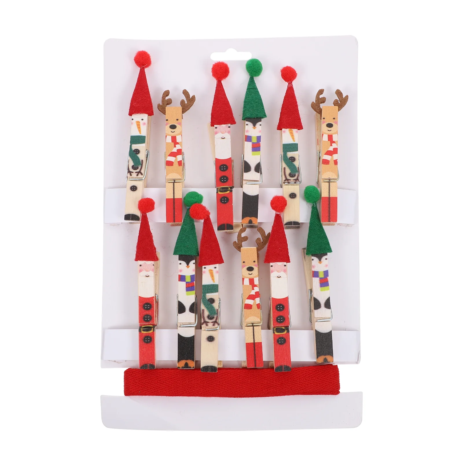 

1 Набор креативных многоразовых прочных рождественских зажимов для фотографий, зажимы для бумаги, зажимов для фотографий