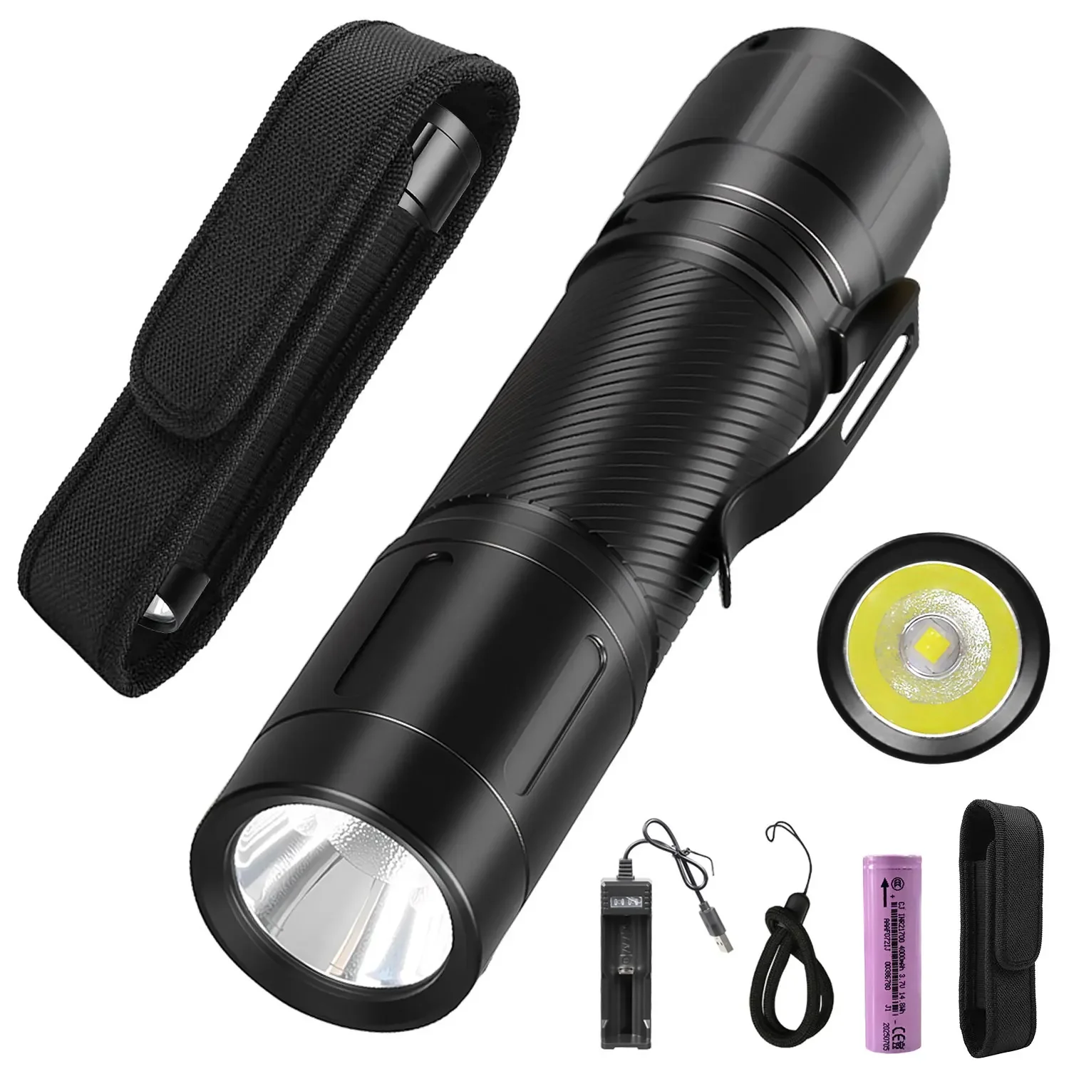 

Тактический светодиодный фонарь High Power 1200lm алюминиевый