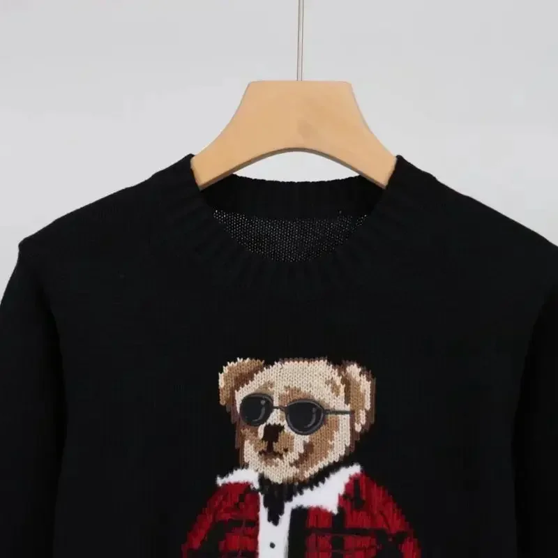Свитер унисекс 2024 осень/зима новый удобный повседневный свитер с рисунком