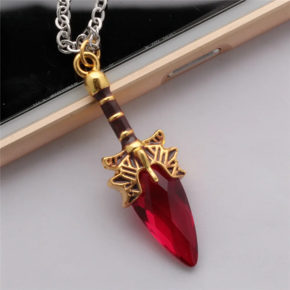 Ожерелье Dota2 Aghanim подвеска скипетр для мужчин мальчиков синее зеленое красное