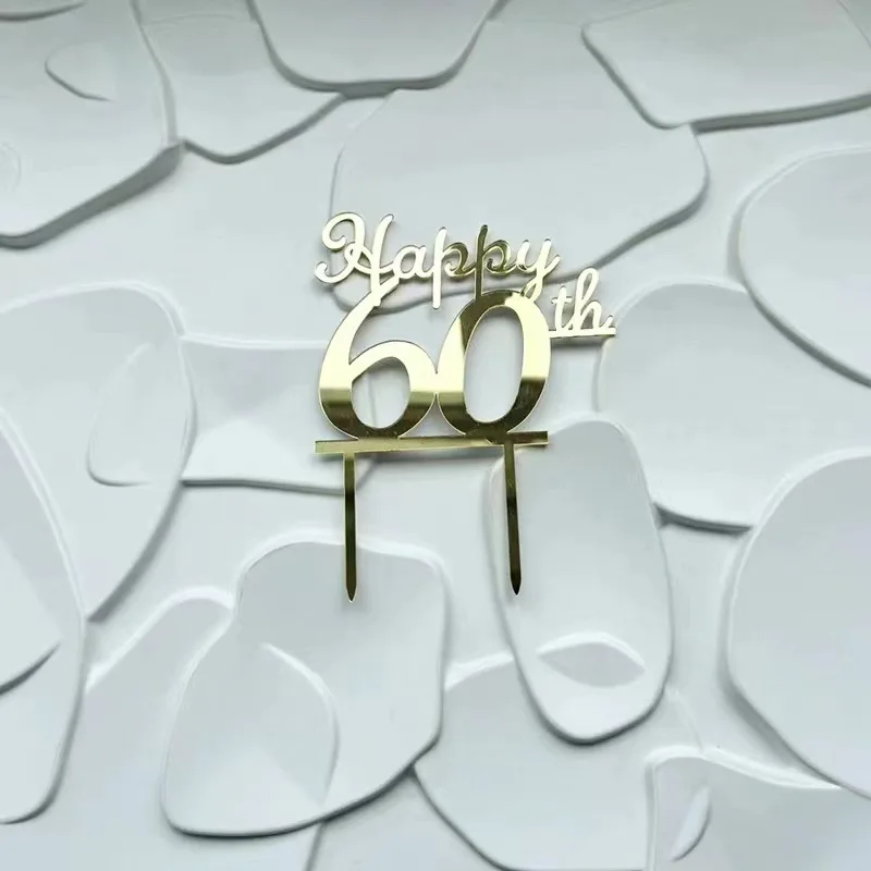 

Золотые топперы для торта "Привет 18 21 30 40 50" MJCakedecor