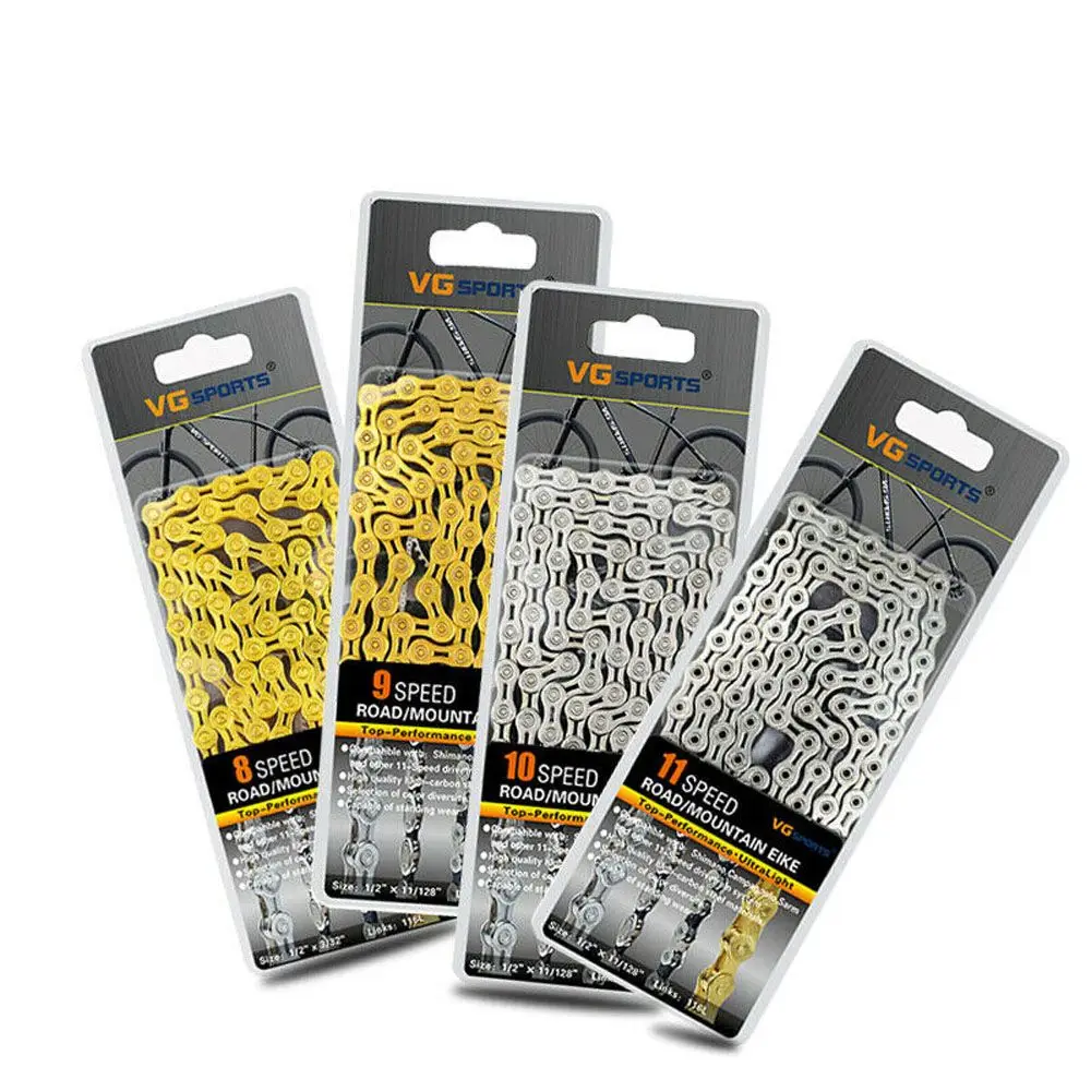 

Road Bike 8/9/10 11 speed Mountain Bike Half Hollow Chain Bike Chains Bicycle Accessories Bicycle Chains Bicycle Parts