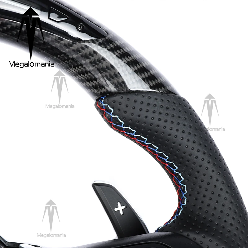 Фото Руль из углеродного волокна со светодиодной подсветкой для BMW F32 F16 F15 F26 F25 F34 F30 F22 F44 F86 F85 M2 M3 M4 M5 M6 M8 X3M X4M X5M X6M X7M X5 X3 №4