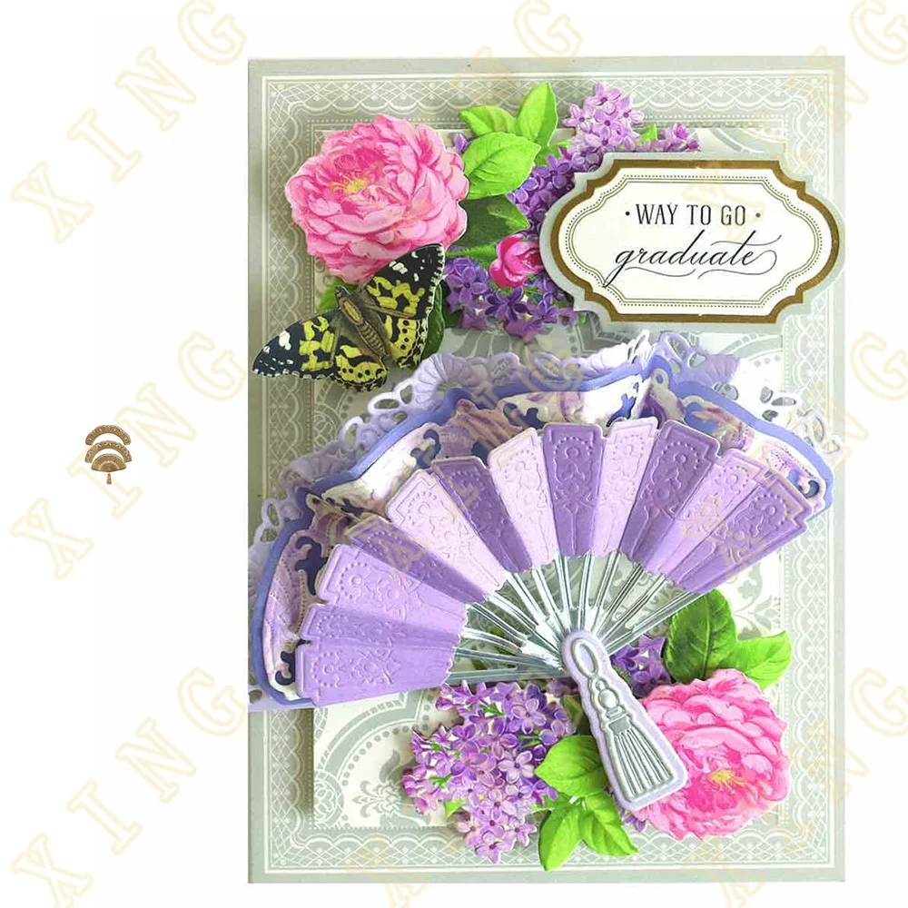 

Dies Scrapbooking Metal 3d Fantastic Fan Cutting Dies Craft Embossing Make Paper Greeting Card Making Diy Handmade 2022 New