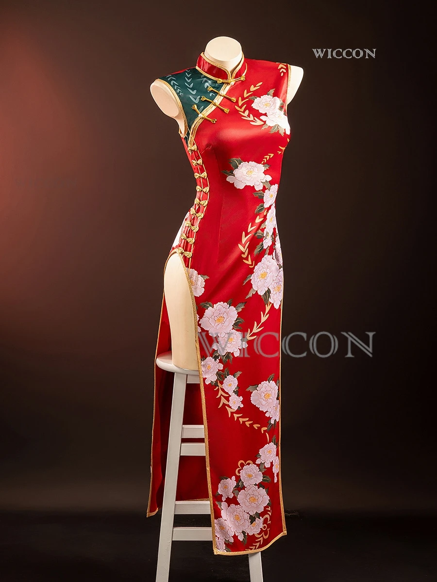 Аниме CC Cheongsam карнавальный костюм на Хэллоуин китайский стиль одежда для боевых
